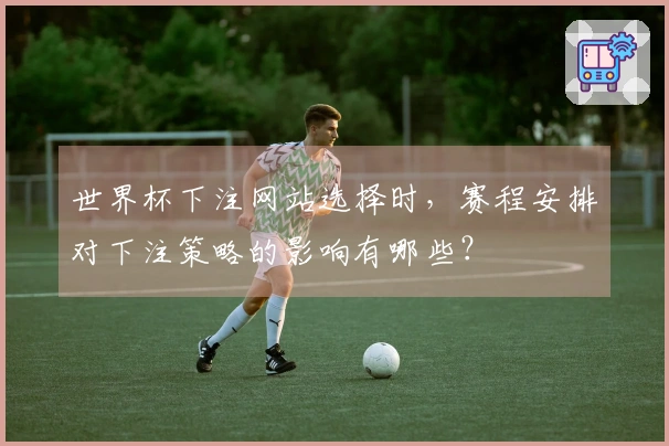 世界杯下注网站选择时，赛程安排对下注策略的影响有哪些？