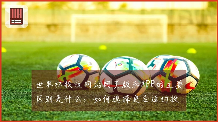 世界杯投注网站网页版和APP的主要区别是什么，如何选择更合适的投注方式？