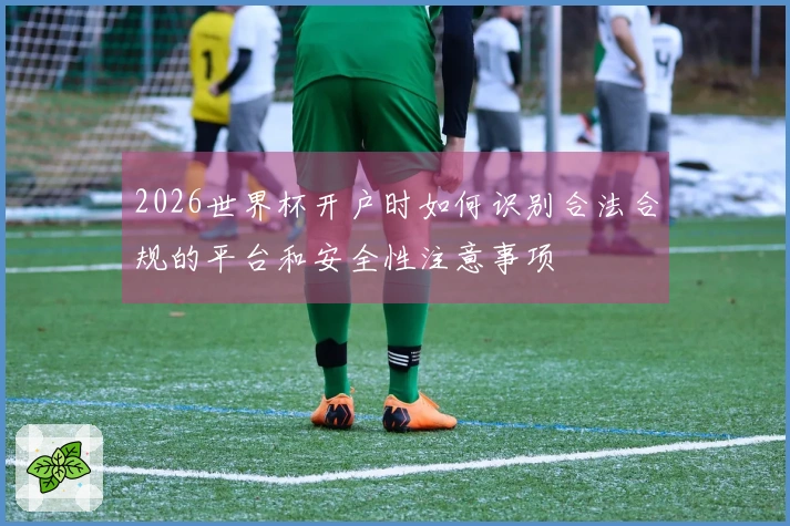2026世界杯开户时如何识别合法合规的平台和安全性注意事项